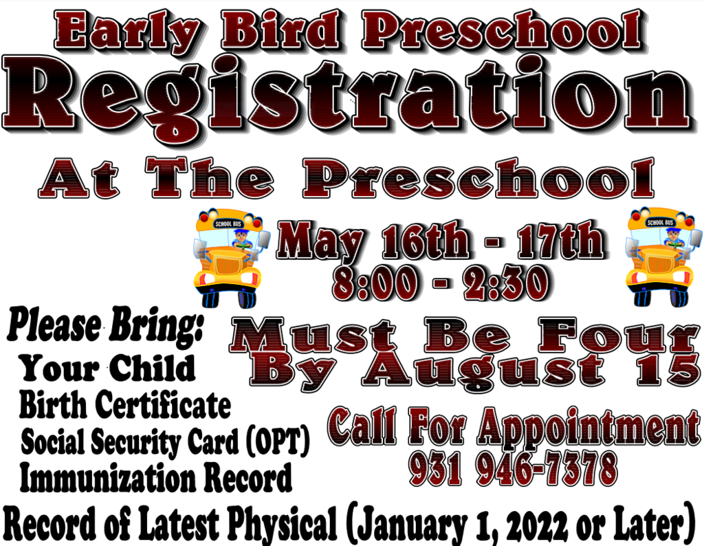 PreK Registration Flyer